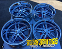 SET OF 4 US MAGS C-TEN CHROME U127 20X8.5 FRONT 20X10 REAR 5X127 WHEELS ONLY