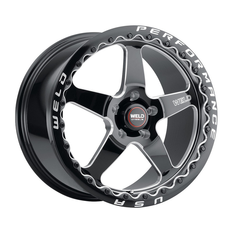 17x10 Ventura Bead Lock 5x114.3 ET00 BS5.50 Gloss BLK MIL DIA 78.1