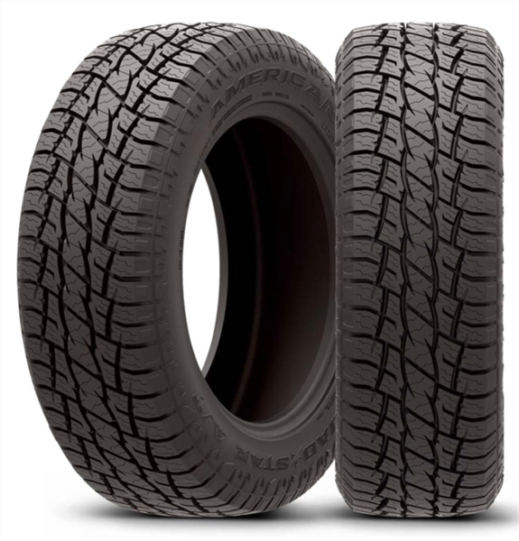 P 255/75R17 AMERICAN ROADSTAR A/T ( 50,000 MILES + ROAD HAZARD )