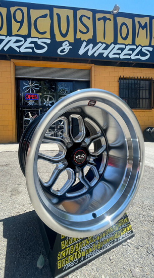 Set of 4 17" WELD LAGUNA S107 POLISHED 17X11-44 5X127 5X5 Chevy OBS 1500 C-10 (WHEELS ONLY)