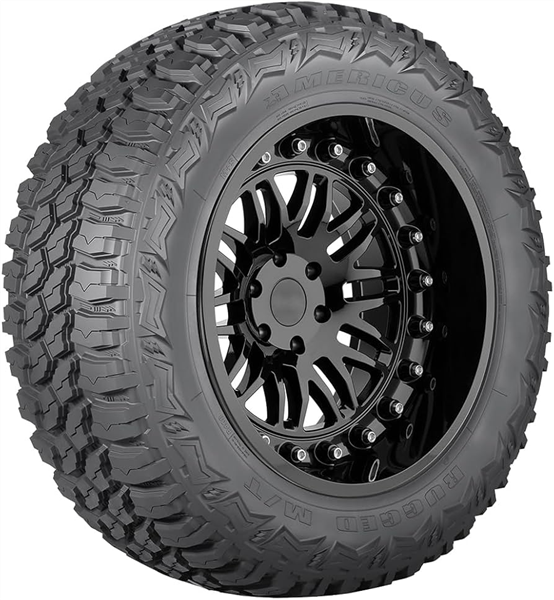 LT265/70R17 AMERICUS RUGGED M/T 10PLY 121/118Q BSW 80psi M+S+ROAD HAZARD