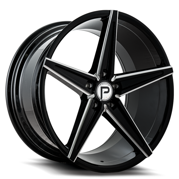 20X10 SUPREME 5X114.3 40MM C.B 73.1 GLOSS BLACK MILLED (SOLD AS STAGGERED ONLY)