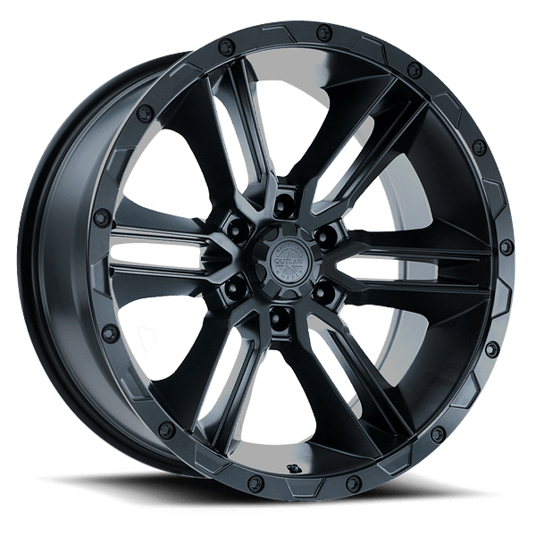 17X8.5 AMERICAN OUTLAW RAILCAR 5X127 +0MM C.B. 71.6 SATIN BLACK
