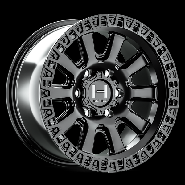 17X9 HOSTILE H138 5X127 -12MM C.B 78.1 (ASPHALT) SATIN BLACK