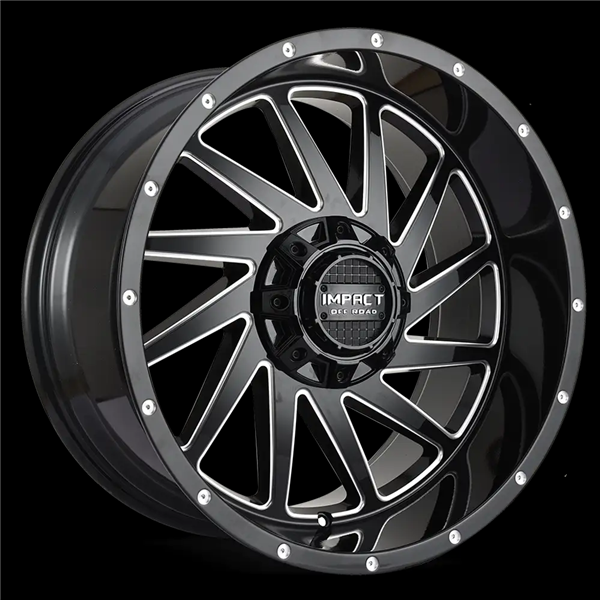 17X9 IMPACT 811 5X139.7/5X127 00MM (87.1MM) GLOSS BLACK MILLED WINDOWS