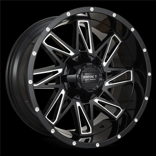 17X9 IMPACT 814 5X127/5X114.3 00MM (78.1MM) GLOSS BLACK MILLED WINDOWS
