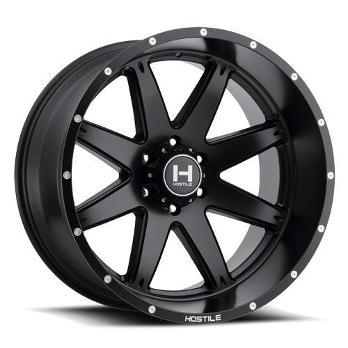 20X10 HOSTILE H109 6X139.7 -19MM C.B 106.1 ASPHALT (SATIN BLACK)