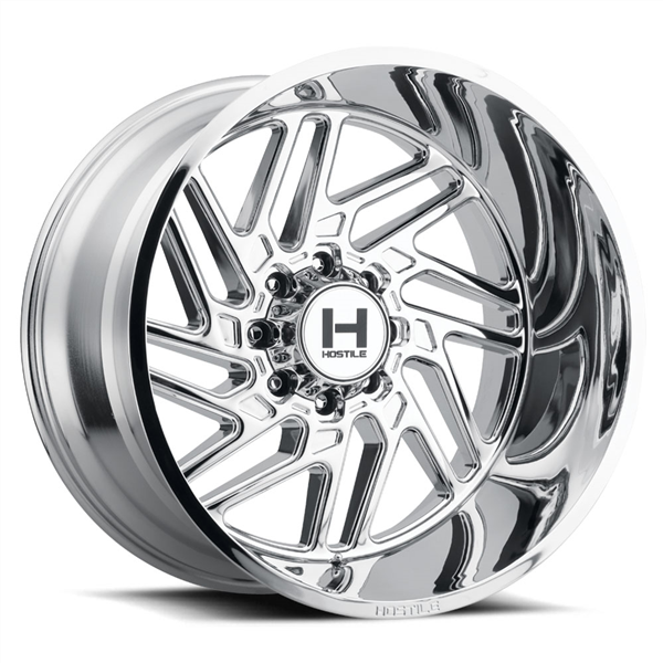 20X10 HOSTILE H116 8X165 -19MM C.B 125.2 ARMOUR PLATED ( CHROME )