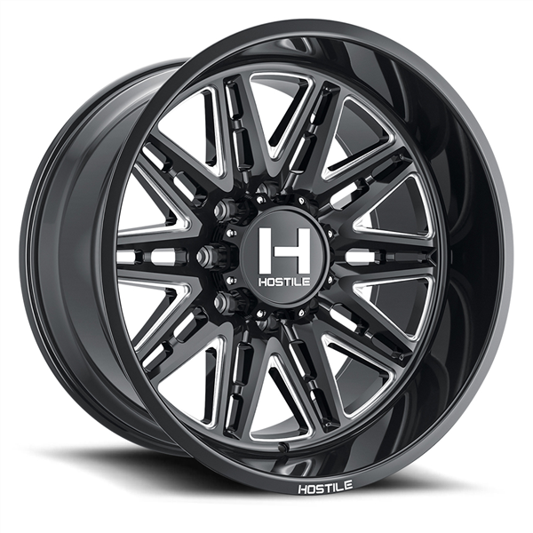 20X10 HOSTILE H126 8X165 -19MM C.B 125.2 (BLADE CUT)