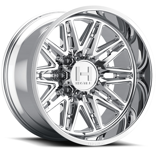 20X10 HOSTILE H126 8X180 -19MM C.B 125.2MM ( CHROME)