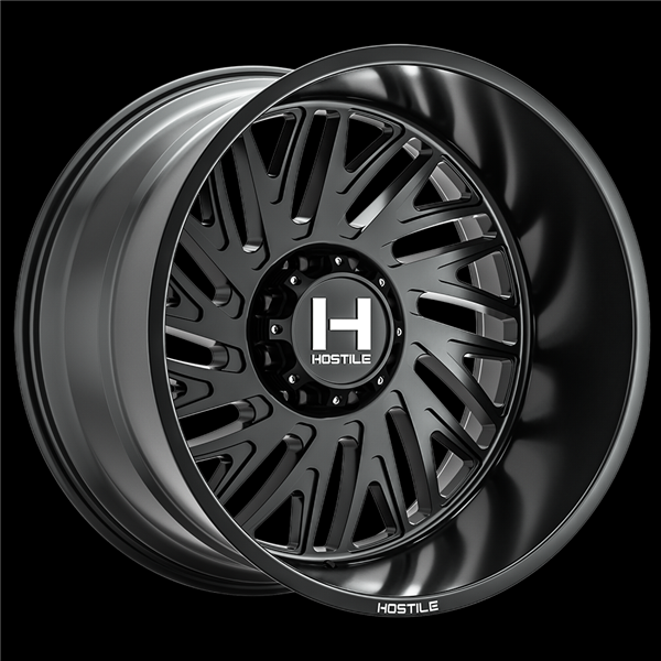 20X10 HOSTILE H131 8X165 -19MM C.B 125.2 (ASPHALT) SATIN BLACK