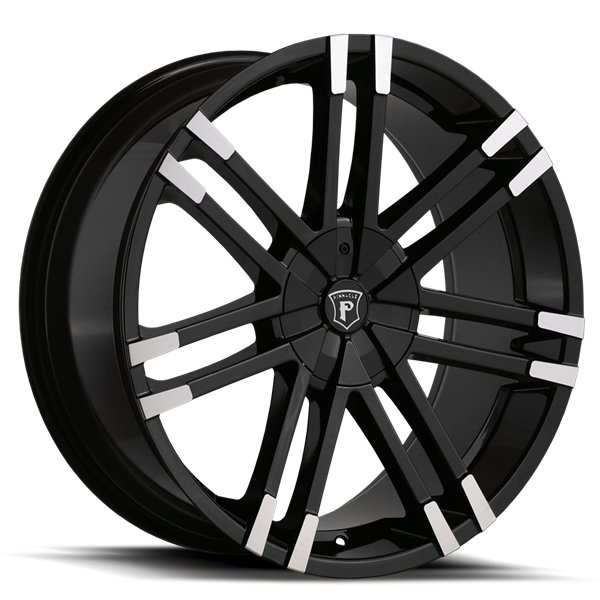 20X8.5 VALENTI 5X114.3/5X120 40MM (73.1MM) GLOSS BLACK MACHINE