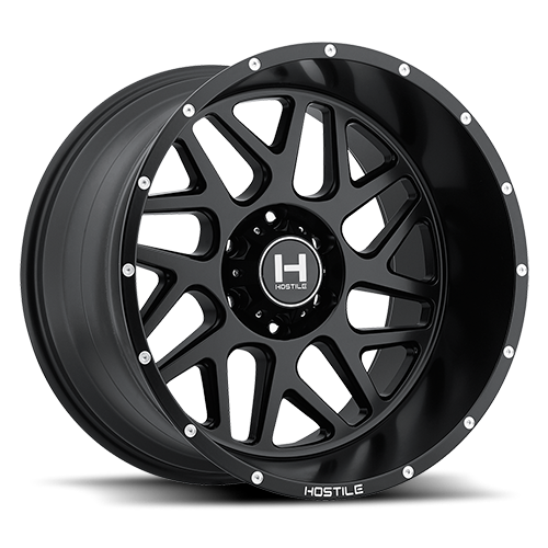 20X9 HOSTILE H108 8X165 0MM C.B 106.1 ASPHALT (SATIN BLACK)
