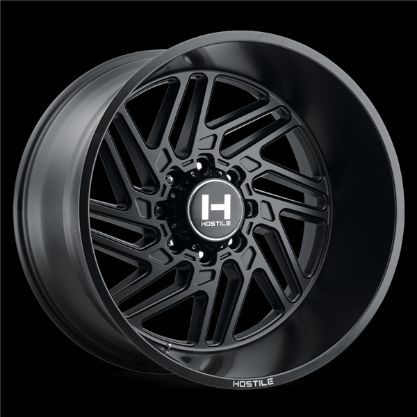 20X12 HOSTILE H116 8X165 -44MM C.B 125.2 ASPHALT (SATIN BLACK)