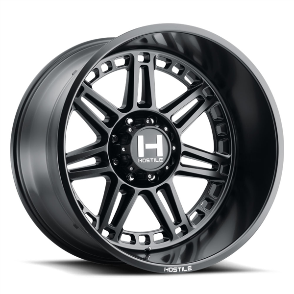 20X12 HOSTILE H123 6X139.7 -44MM C.B 106.1MM ASPAHLT (SATIN BLACK)