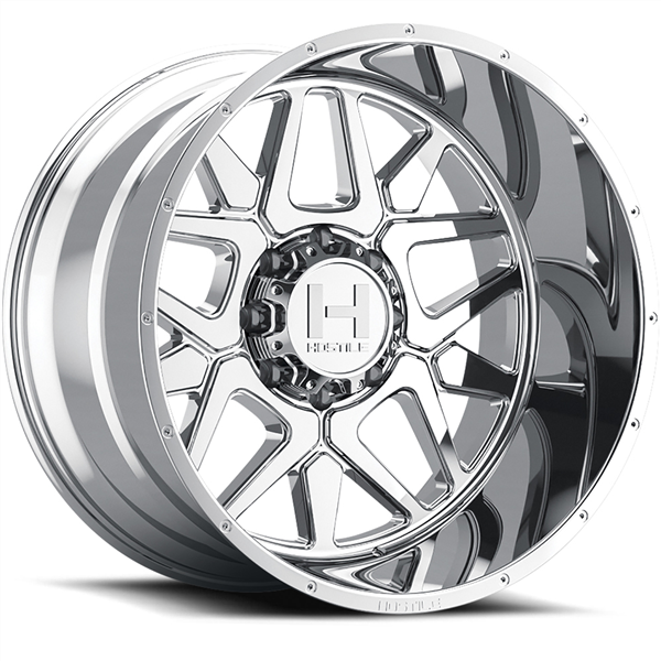 20X9 HOSTILE H128 8X170 00MM C.B 125.2 ARMOR PLATED (CHROME)