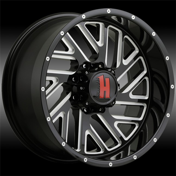 HAVOK H110 20X10-24 5X127 C.B-78.1 B+MW+MR BLACK MILLED