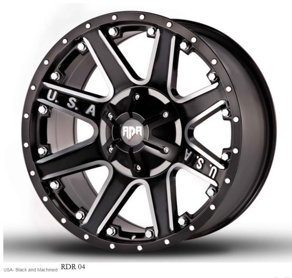 RDR 04-M 20X9+0 6X139.7 C.B-106.1 MACHINED/BLACK (USA)-MFB+MO+ME(R)