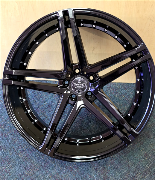 VERSANTE VE233-M 22X9+15 5X115 C.B-74.1 B ALL BLACK