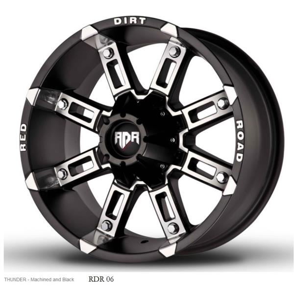 RDR 06-M 20X12-44 8X165 C.B-125 MACHINED/BLACK (THUNDER)-MFB+M (R)