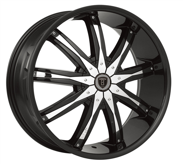 BORGHINI B9-M 20X8.5+35 5X112+5X114.3 C.B-73.1 B+CP BLACK+ CHROME PLASTIC