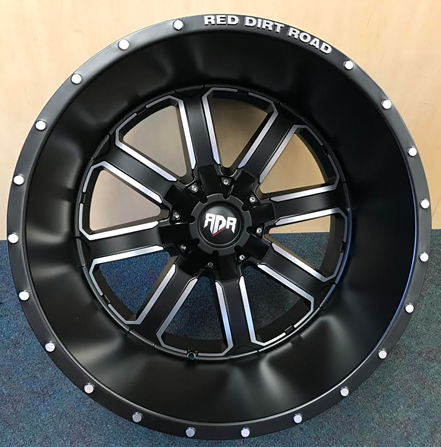 RDR 01-M 22X14-76 5X127+5X139.7 C.B-87.1 MACHINED/BLACK (DIRT)-MFB+MO+ME