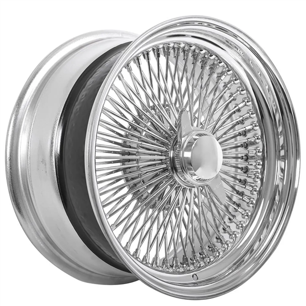 WIRE WHEELS 13X7 STANDARD CHROME 100 SPOKE