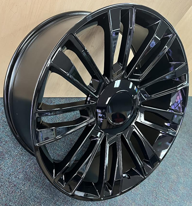 STW318-M 24X10+30 6X139.7 C.B-78.1 B ALL BLACK** REPLICA**