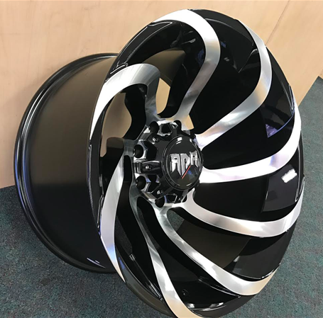 RDR 15-M 20X12-44 8X180 C.B-125 BLACK/MACHINE(TORNADO)-B+M