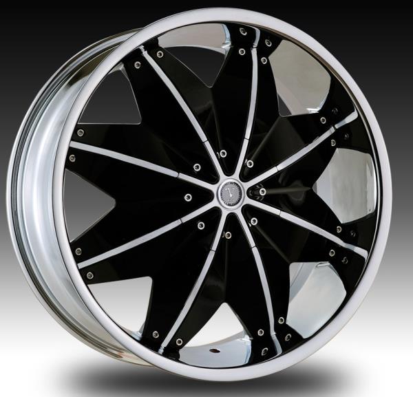 VELOCITY 120 20X8.5+35 5X114.3+127 C.B.-78.1 CHROME +B PLASTIC