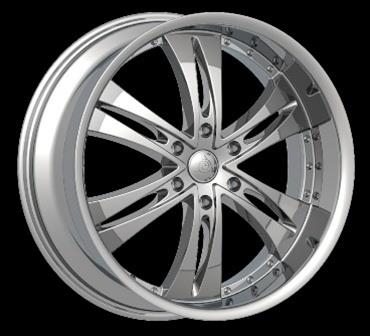 GOLDEN 200B 24X10+13 6X139.7 C.B-78.1 CHROME