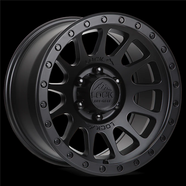 LOCK OFFROAD YOSEMITE 20X10-18 5X127 CB-71.5 MATTE BLACK W/BLACK RING