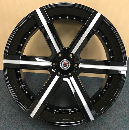 REDSPORT RSW100BR-M 28X10+25 6X139.7 C.B-78.1 B+MF(U)**WITH RIVETS**