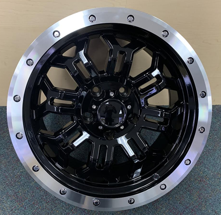 HAVOK H108 17X9-12 5X127 C.B-78.1 B+ME BLACK MILLED
