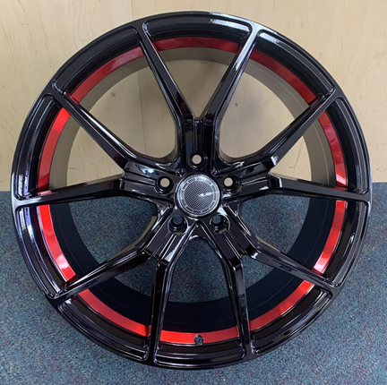 VELSEN WHEEL 531-M 18X8+38 5X114.3 C.B-73.1 B+MU-TR3(U)**RED LINE
