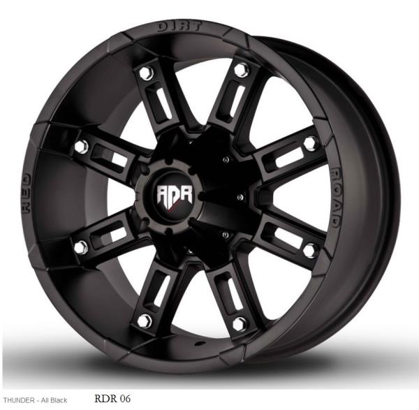 RDR 06-M 20X9-12 8X165 C.B-125 BLACK (THUNDER)-MFB(R)