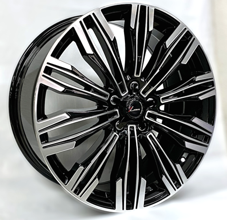 DRIFT RACING D1331 17X7.5+40 5X114.3 C.B 67.10 GLOSS BLACK MACHINE FACE