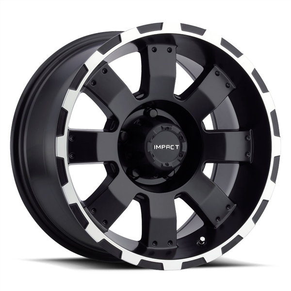 IMPACT DESTROYER 17X9+18 6X139.7 C.B 106.10 BLACK MACHINE EDGE