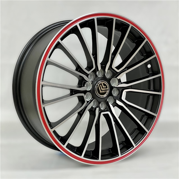 JH258 REPLICA 18X7.5+35 5X108+5X114.3 C.B 67.10 MATTE BLACK RED LIP