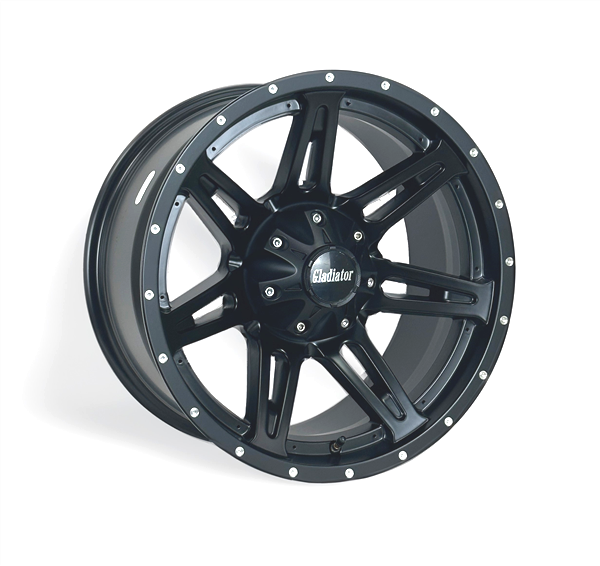 GLADIATOR GL216 18X9-12 6X139.7 C.B 108mm MATTE BLACK ***SPECIAL PRICE***