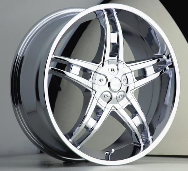 AKUZA 822 18X7.5+45 5X108+5X114.3 CHROME