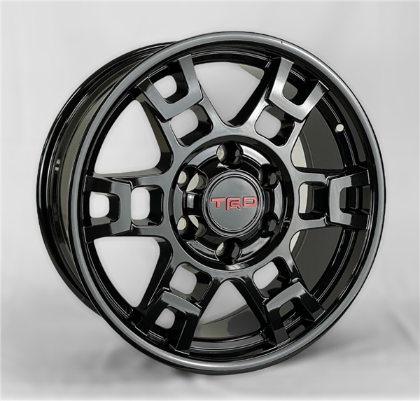 AO1011 TRD REPLICA TR1 18X8+20 6X139.7 C.B 106.10 GLOSS BLACK