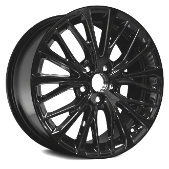 TOYOTA REPLICA 54773 17X7.5+39 5X114.3 C.B 60.10 BLACK CAP#1051-MB
