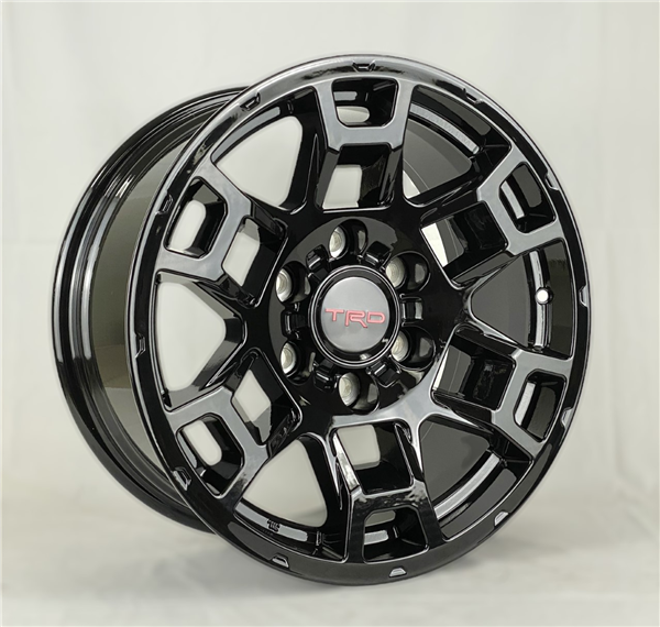 TRD TR-5 AO9989 18X8+15 6X139.7 C.B 106.10 GLOSS BLACK