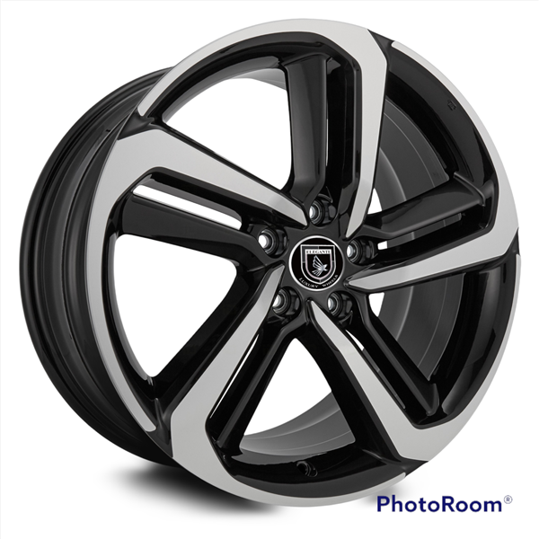 H838D ELEGANTE 02 18X8+38 5X114.3 C.B 73.10 BLACK POLISHED