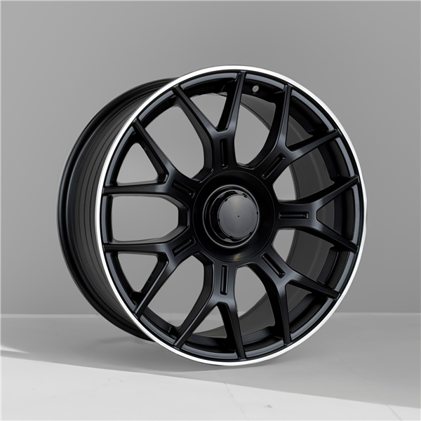 FBX184 REPLICA 18X8+35 5X112 C.B 66.56 MATT BLACK MACHINE LIP