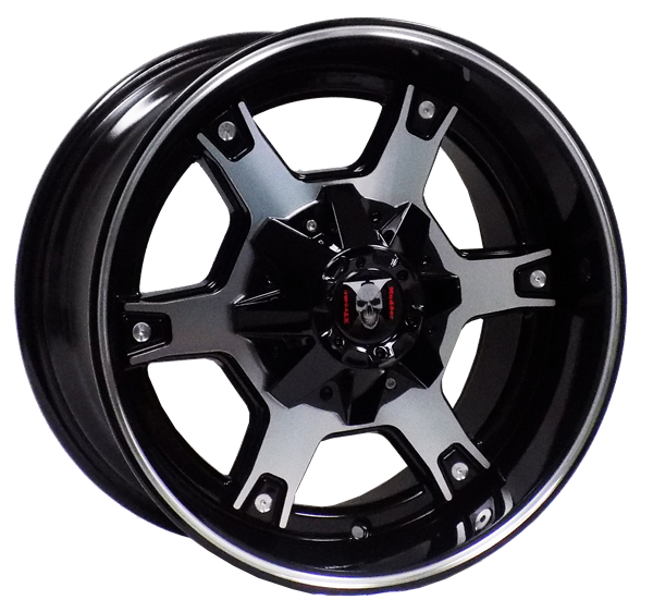 XTREME MUDDER XM-305 B159 20X9+0 6X135+6X139.7 C.B 106 BLACK MACHINE FACE & LINE**SPECIAL**