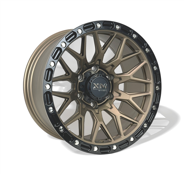 XTREME MUDDER XM-704 18X9+0 6X139.7 C.B 106.20 SEMI MATT BRONZE FAC+SEMI MATT BLK LIP *FLOW FORMING*