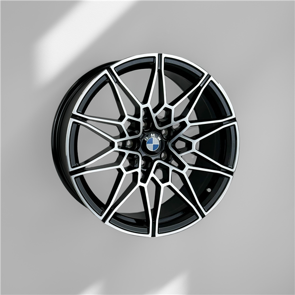 BMW REPLICA H3143F 19X9+35 5X120 C.B 72.50 BLACK MACHINE FACE