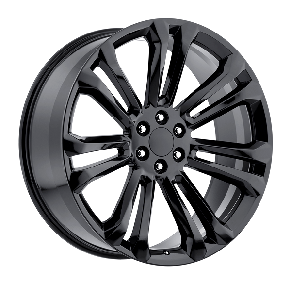 CHEVY GMC REPLICA SMX211X 22X9+24 6X139.7 C.B 77.80 GLOSS BLACK
